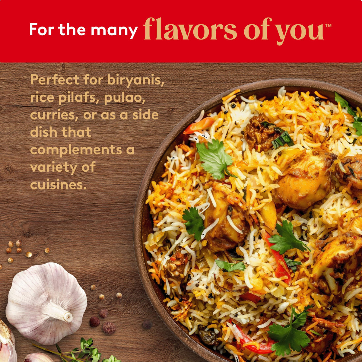 Aroma rises from steaming Royal Basmati rice in a cozy kitchen