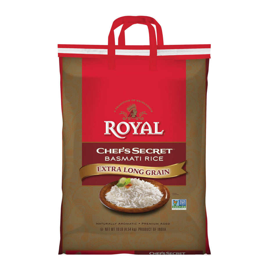 Royal Chef's Secret Basmati rice pack 10 lb for easy family meals
