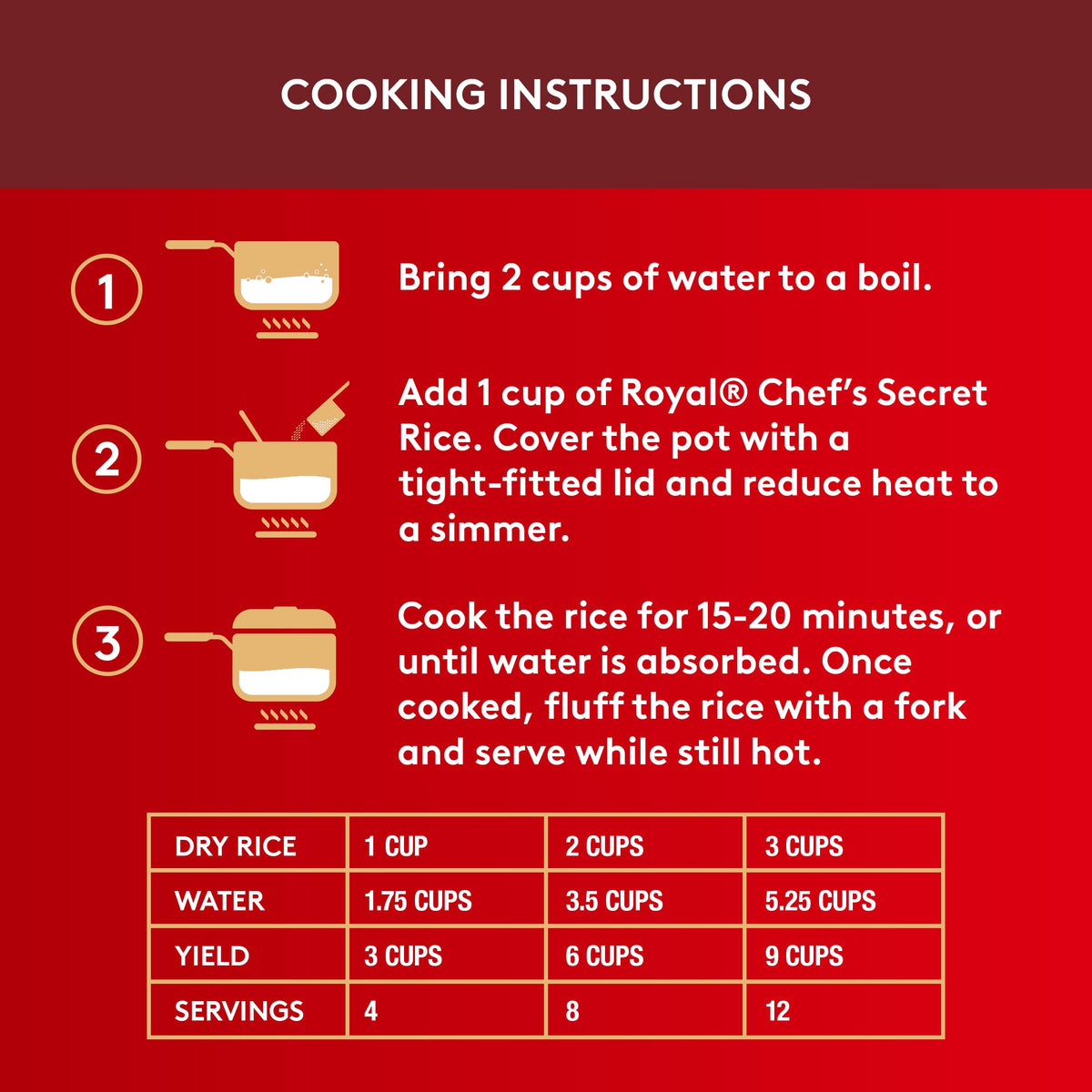 Aromatic Royal Basmati rice ready for curry, stir-fry, or side