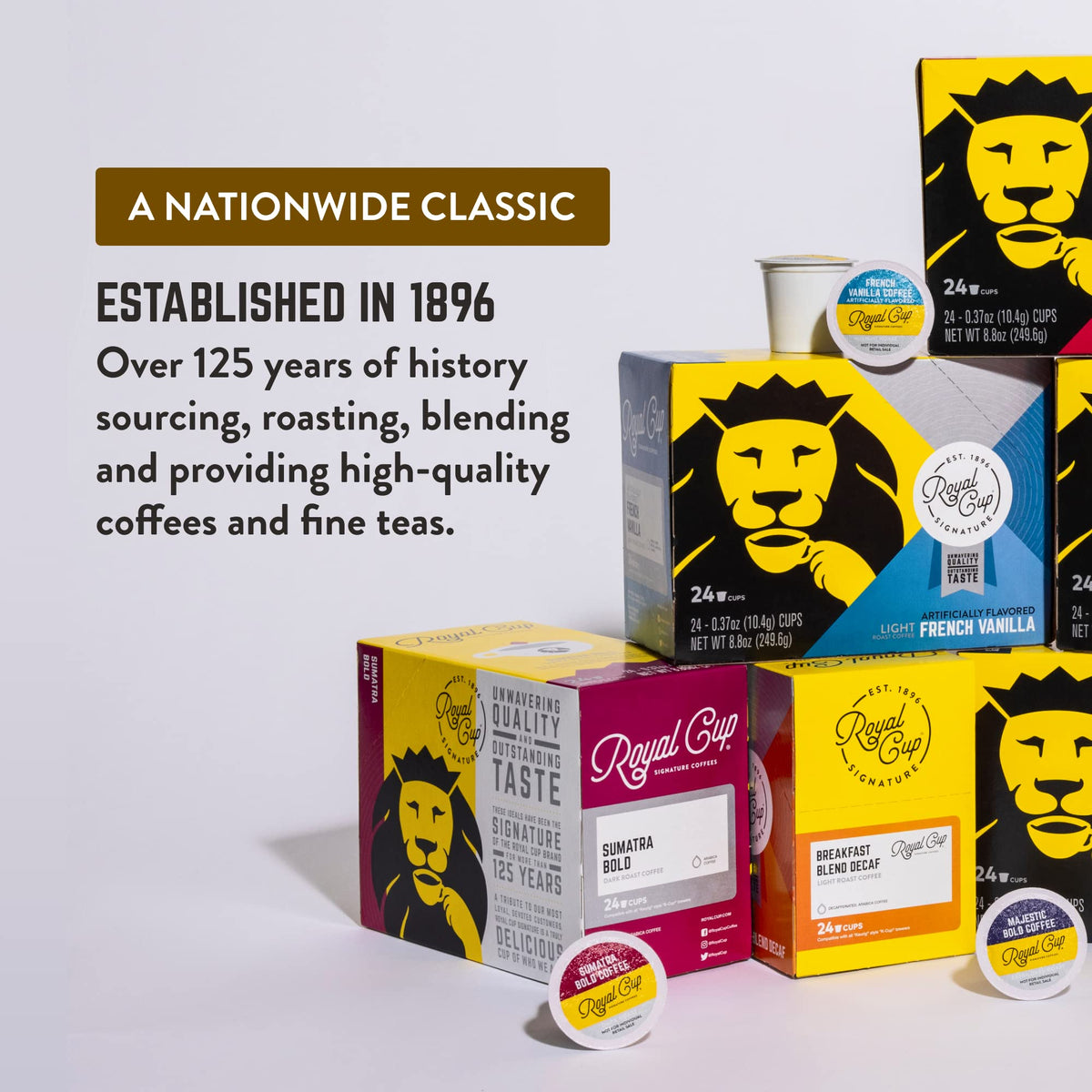 Royal Cup Signature Sumatra aroma notes entice the senses for rich cups.