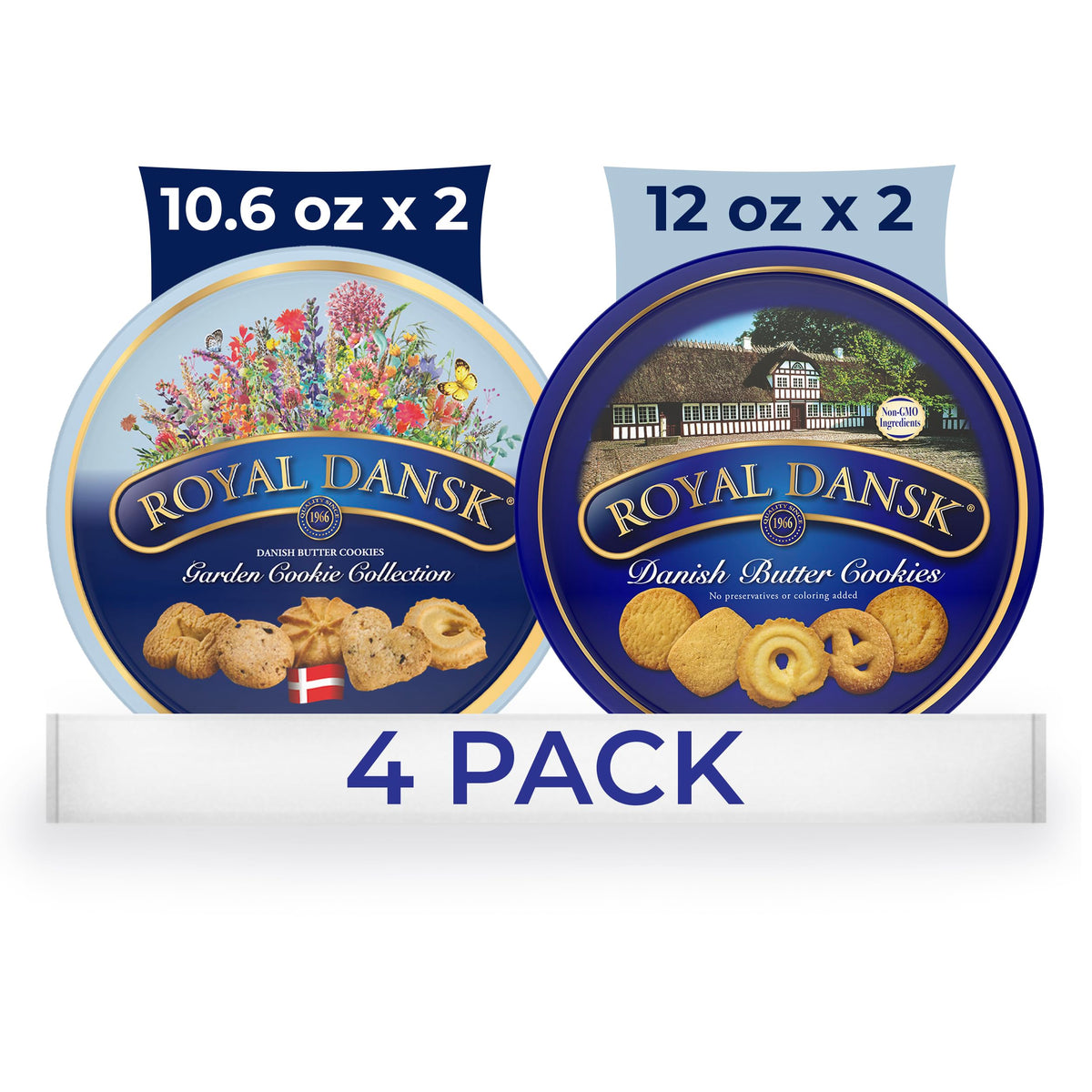 Royal Dansk Garden Cookie Collection tin with lemon flower cookies for a bright moment