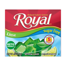 Royal Gelatin sugar-free lime box ready for quick sugar-free treats