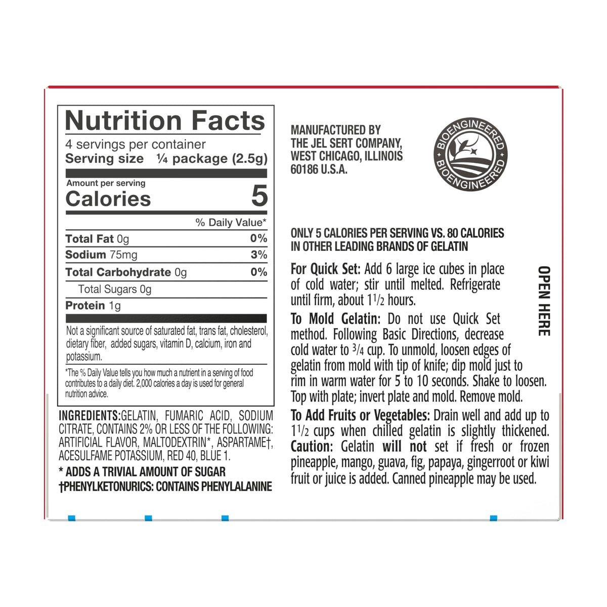 Royal Gelatin sugar-free variety-pack display shows all flavors