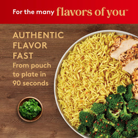Royal globally inspired flavors complement curries, grills, and veggie sides.