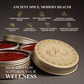 Royal Gold Saffron lab-tested purity ensures consistent color and aroma in recipes.