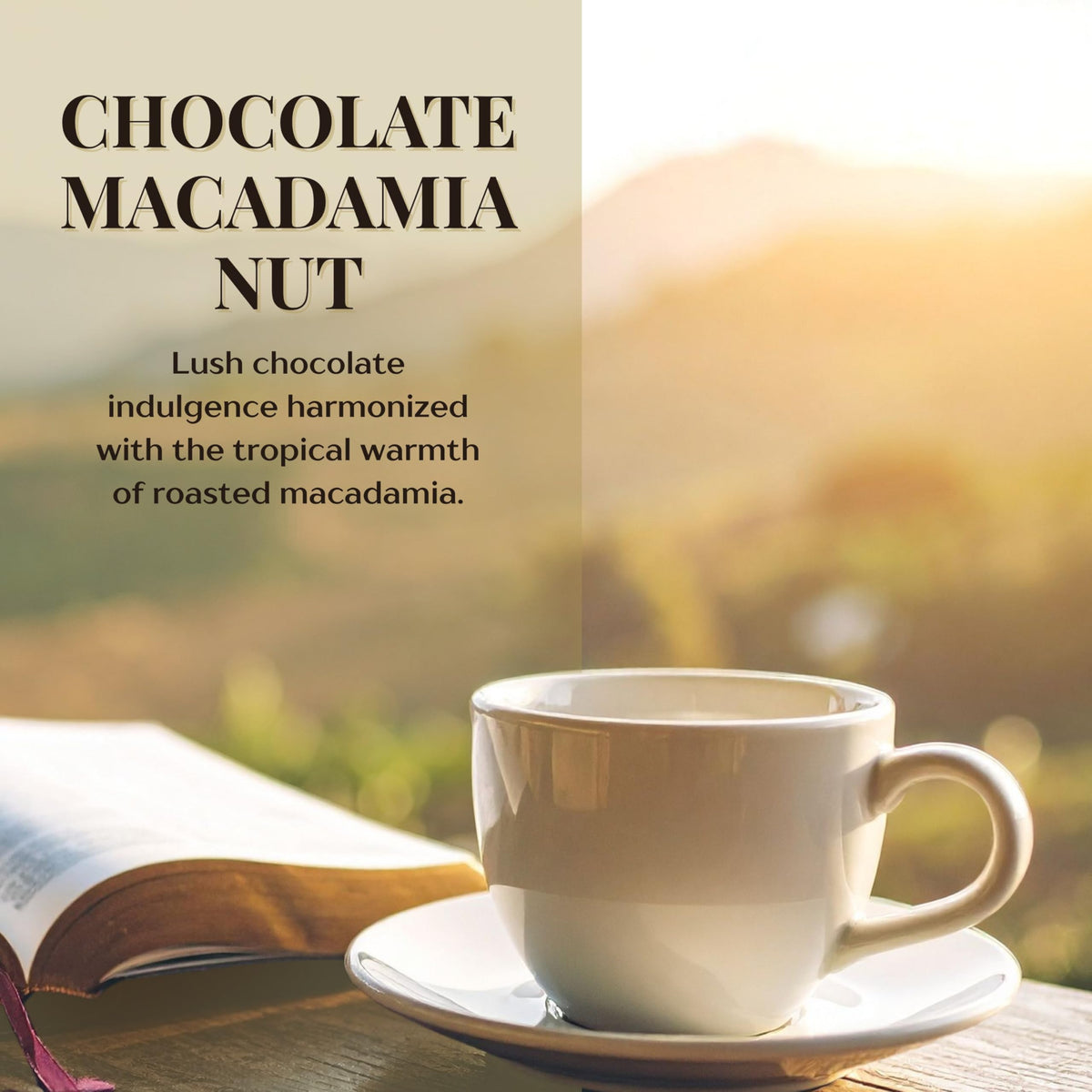 Royal Kona Coffee for Royalty chocolate macadamia grounds evoke rich aroma
