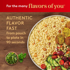 Serving idea with grilled chicken and vegetables beside Royal rice.