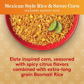 Royal microwavable rice pouch opened to reveal fluffy rice ready to serve