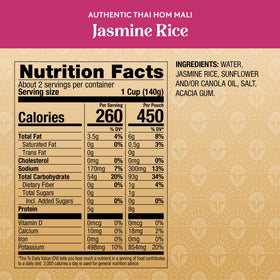 Royal microwave-ready rice pouch shows 90-second cook time for convenience.