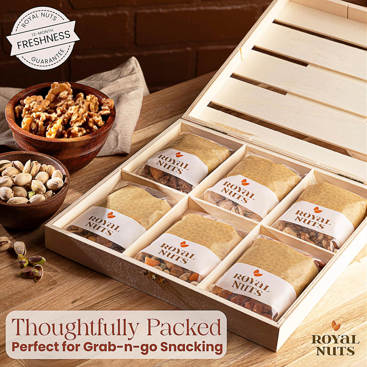 Royal Nuts OK Certified Kosher nuts provide trusted quality and versatility.