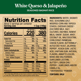 Royal ready-to-heat rice with queso and jalapeño flavors as a flavorful base.