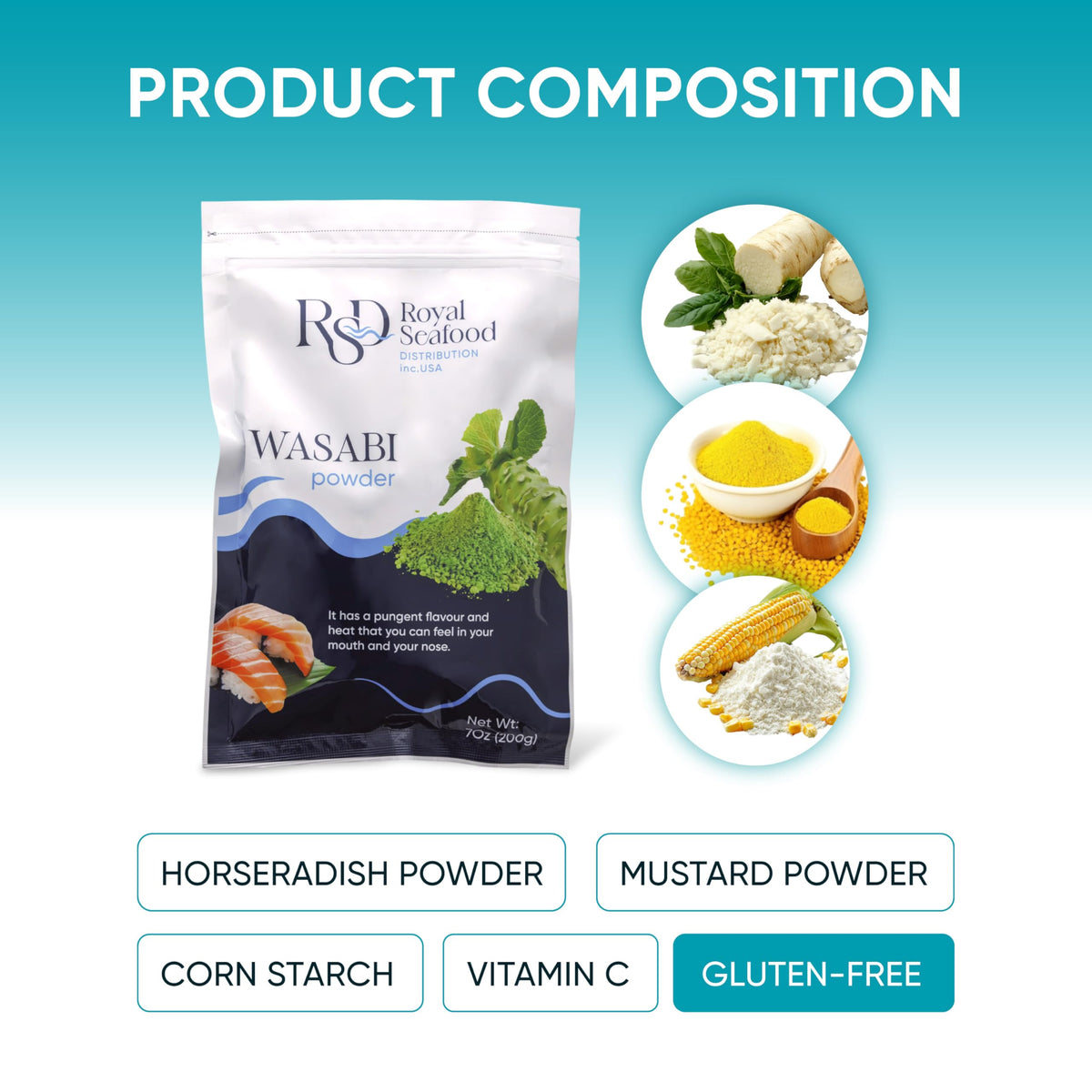 Royal Seafood Distribution resealable pouch preserves heat and flavor for later use.