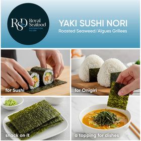 Royal Seafood Nori Gold kitchen-use sheets for soups, bowls, and ramen.