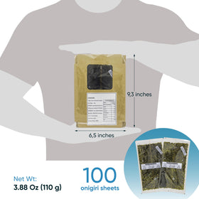 Royal Seafood Distribution 100 full-size sheets, ready for quick sushi rolls and wraps.