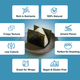 Royal Seafood Distribution organic seaweed sheets free of additives.