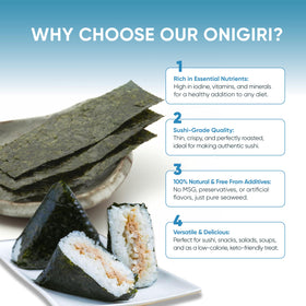 Royal Seafood Distribution premium roasted nori for crisp sushi wraps and onigiri.