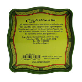 Close-up of Celtic Peacock tin highlighting craftsmanship and freshness