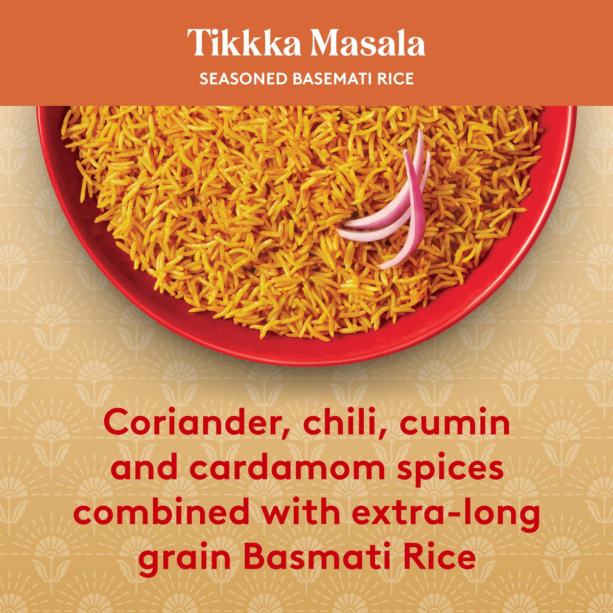 Serving Royal Tikka Masala Rice in a bowl ready to enjoy.