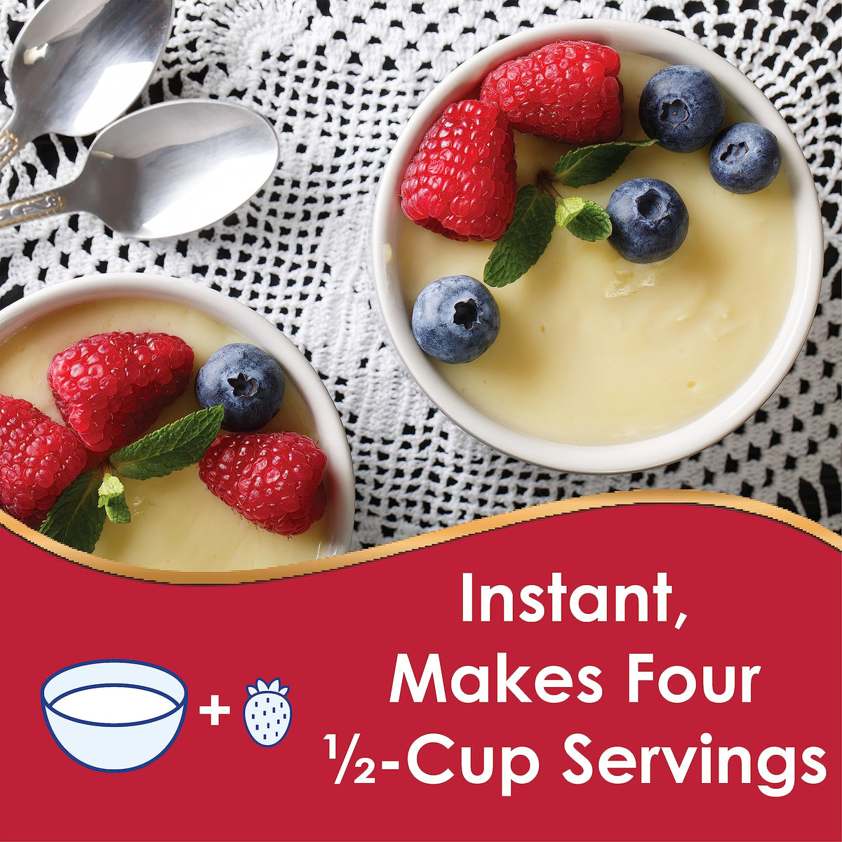 Creamy vanilla pudding served on a plate for easy snacking.