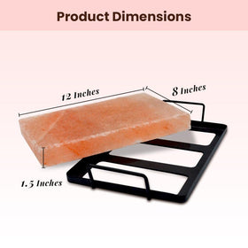 RoyalHouse salt block close-up shows mineral-rich surface for seasoning.