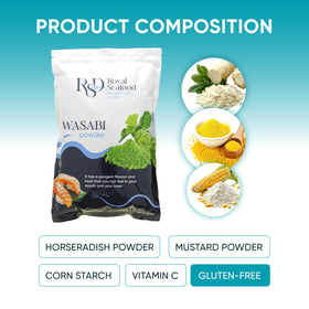 RSD premium wasabi powder bulk bag for chefs and home cooks.