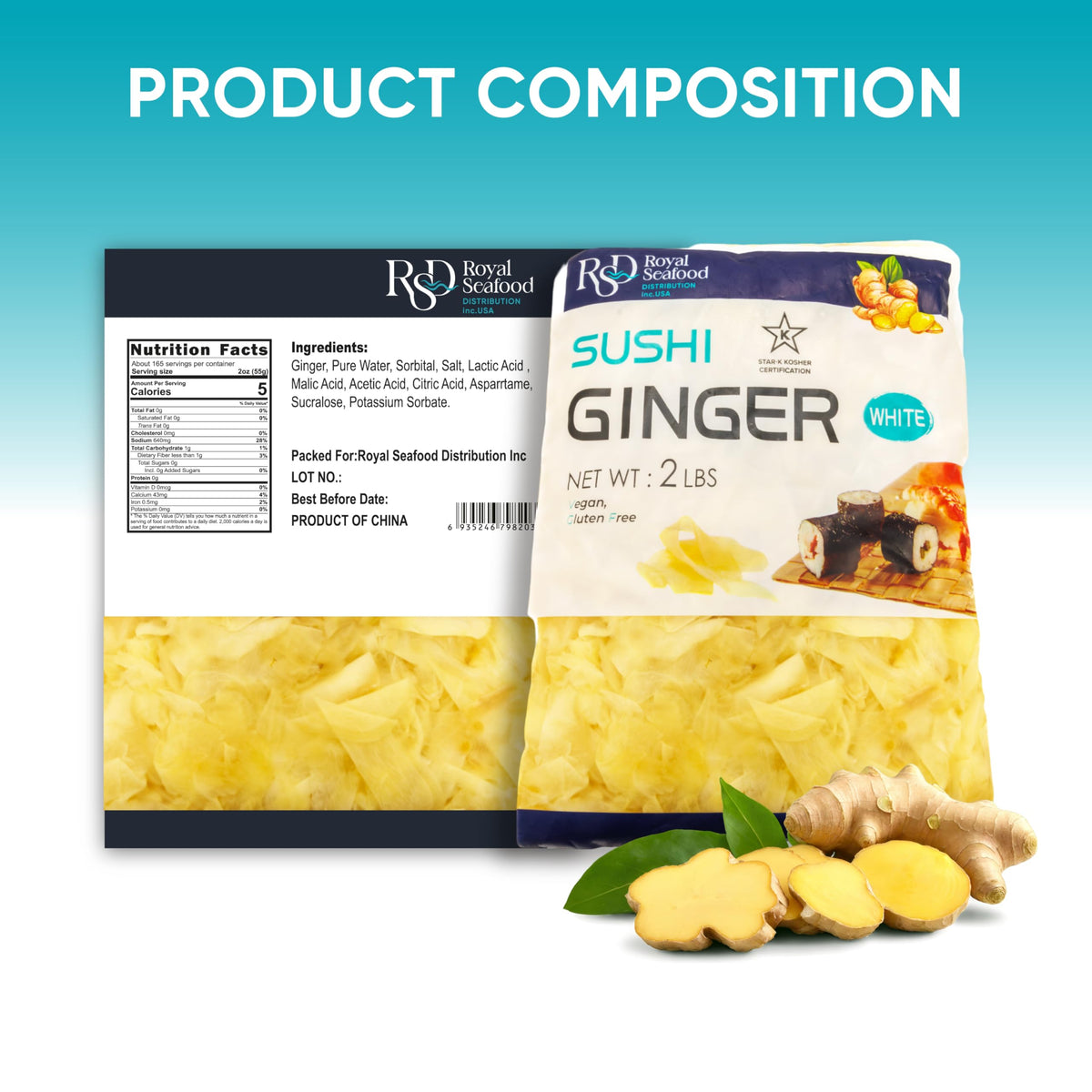 RSD multi-use ginger enhances Asian cuisine without overpowering flavors.