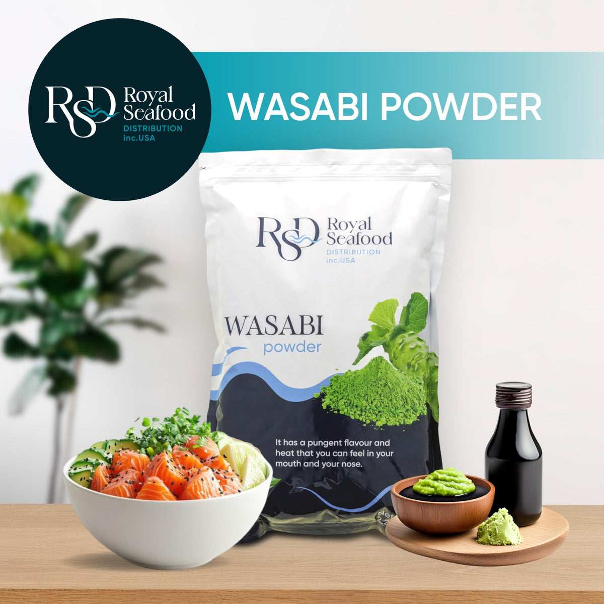 RSD wasabi powder elevates poke bowls with spicy notes.