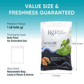 Royal Seafood rsd wasabi powder being whisked with water to make real paste