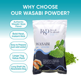 RSD wasabi paste ready by adding water for sashimi.