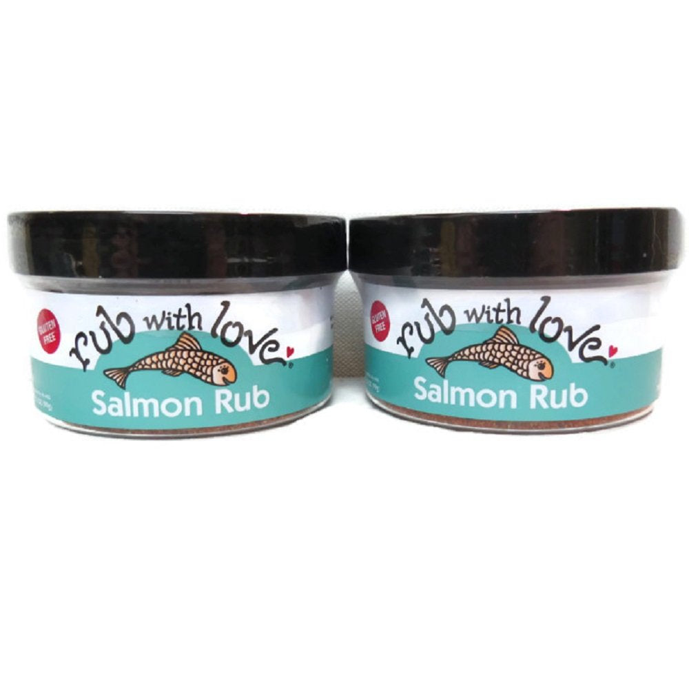 Rub with Love Salmon Rub jar-front showing smoky paprika aroma for grilling