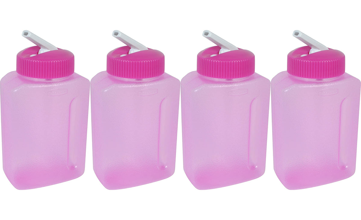 Rubbermaid juice box pink 8.5 oz 4-pack, reusable option for on-the-go lunches