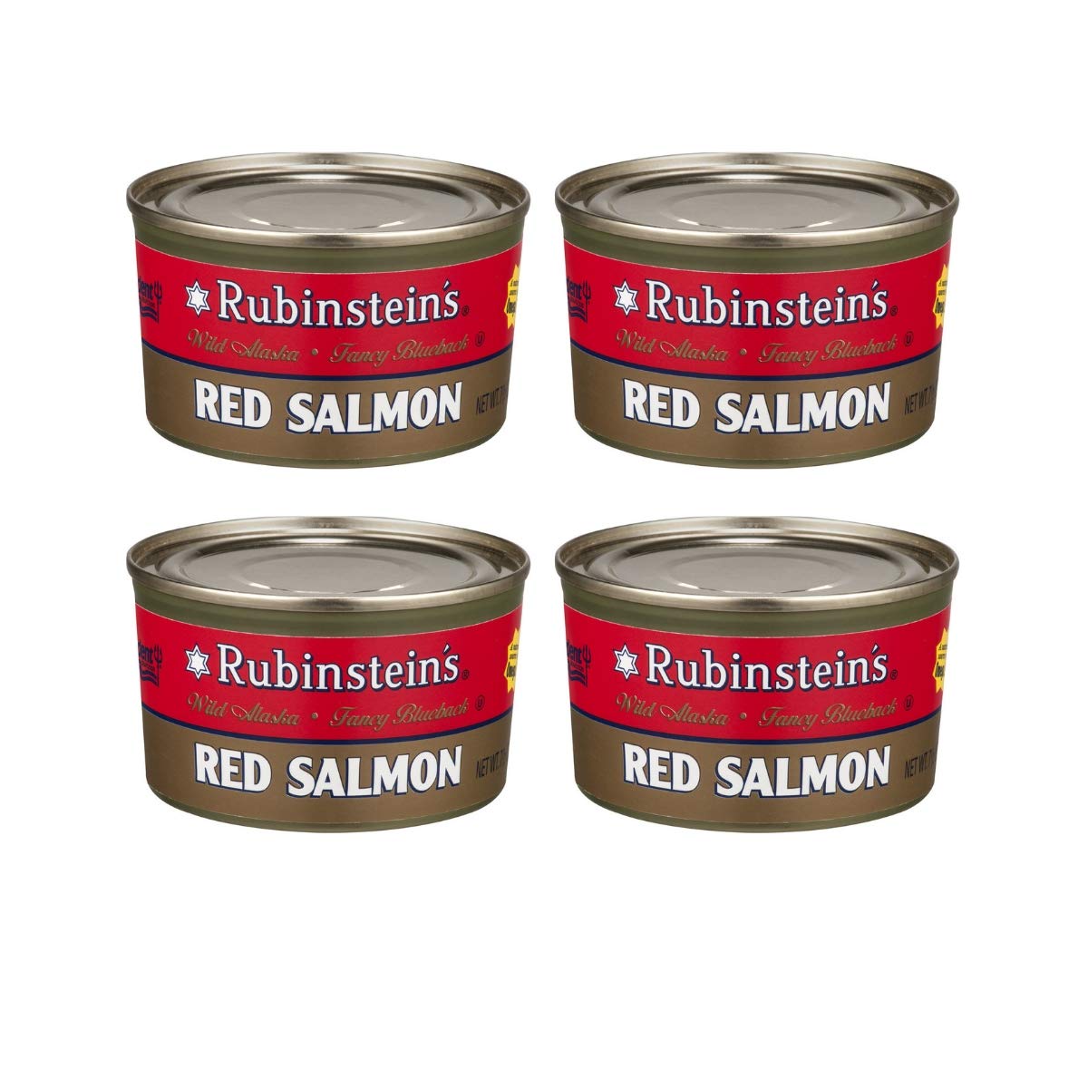 Rubinstein's red sockeye salmon can; perfect for salads and quick dips.