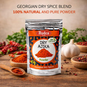 Rudca Food Georgian spice blend in a bowl for traditional dishes