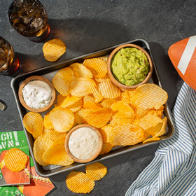 Ruffles on-the-go snack pack showing portable single-serve bags.