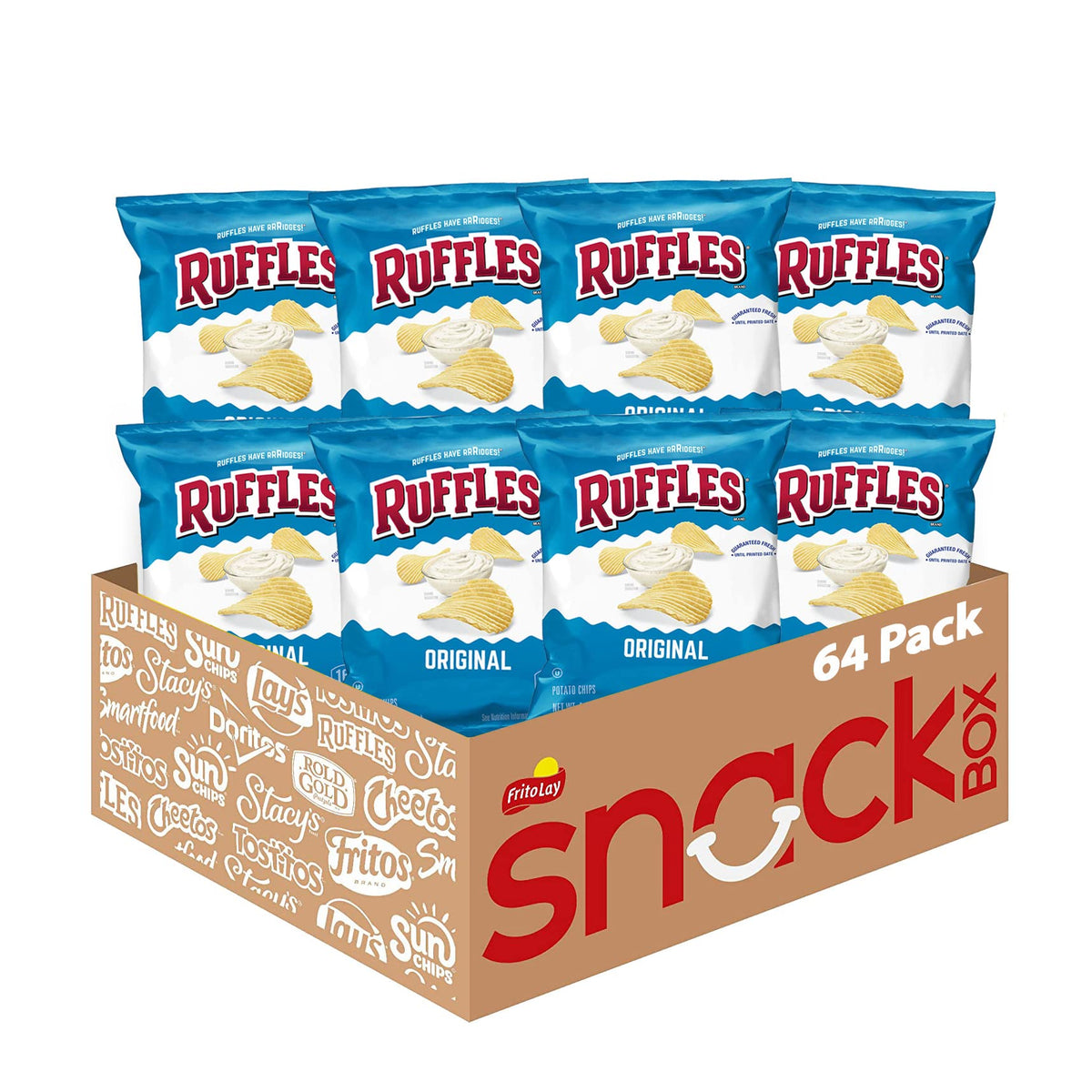 Ruffles Original bag with bold ridges delivering a sturdy crunch.