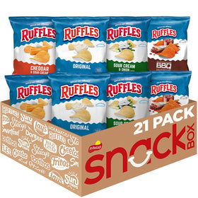 Ruffles Original 1oz bag from the variety pack, ideal for on-the-go munching.