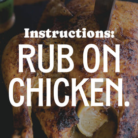 Rufus Teague Chick N' Rub kitchen scene with spices