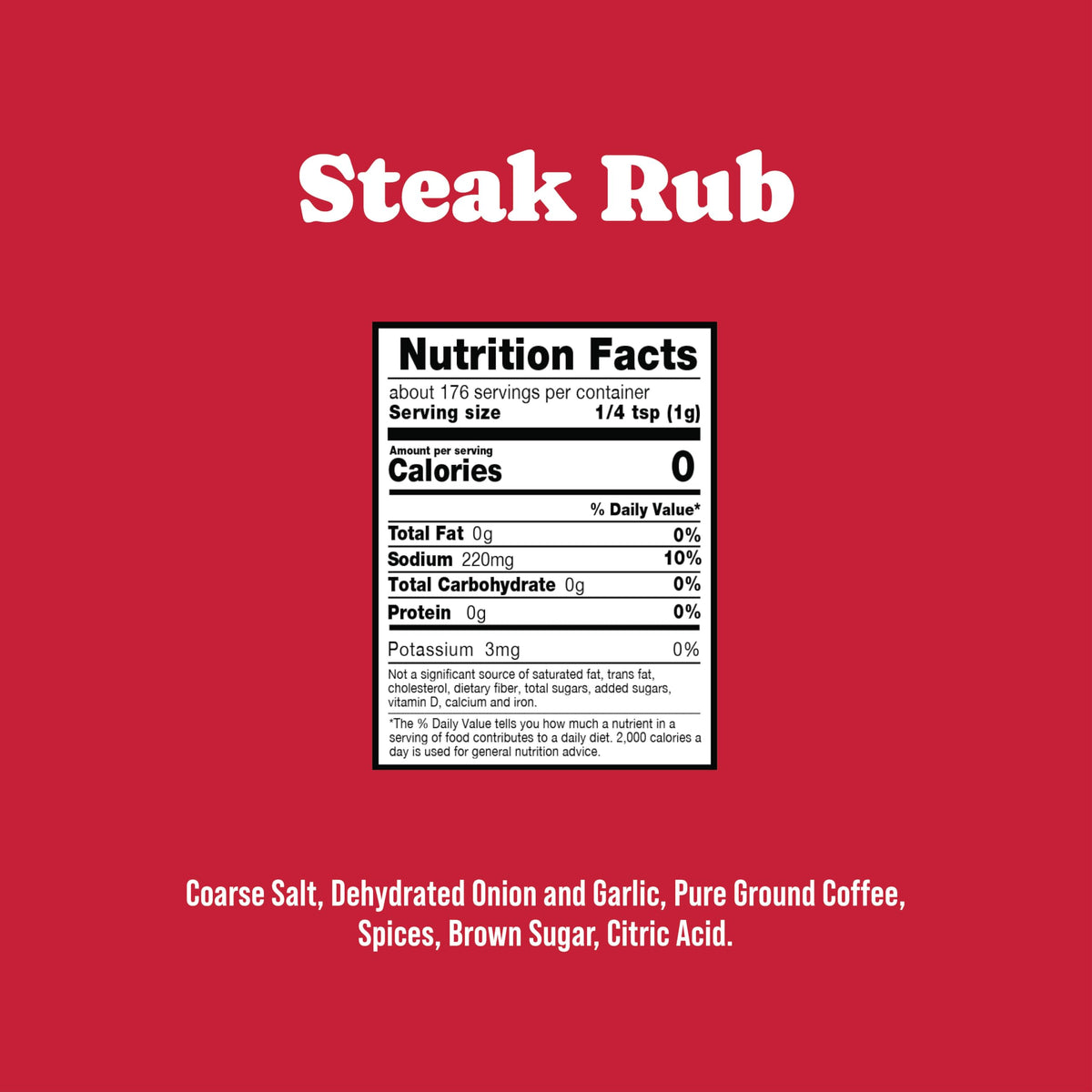 Grill sear with Rufus Teague steak rub for a peppery crust and aroma.