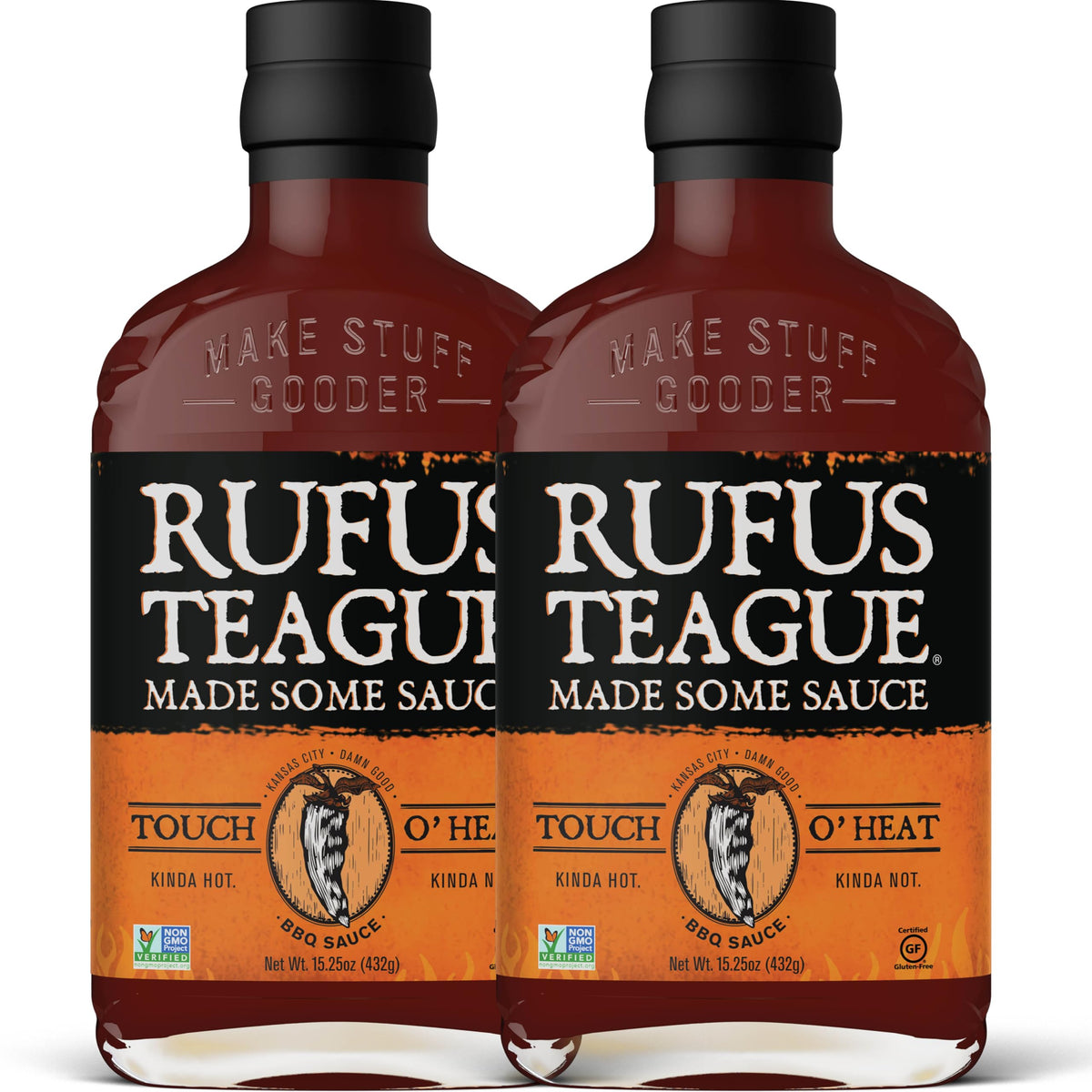 Rufus Teague Touch O' Heat bottle glaze delivers bold flavor on grilled meats