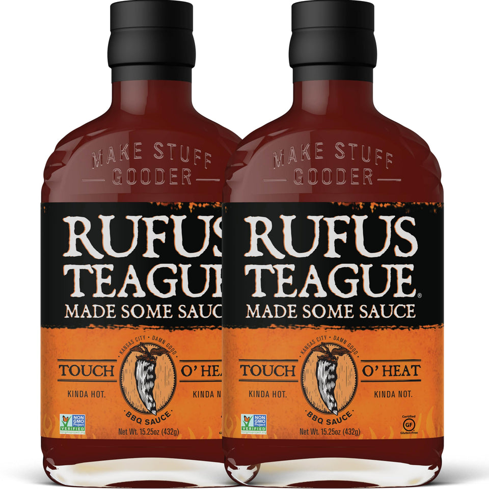 Rufus Teague Touch O' Heat bottle glaze delivers bold flavor on grilled meats