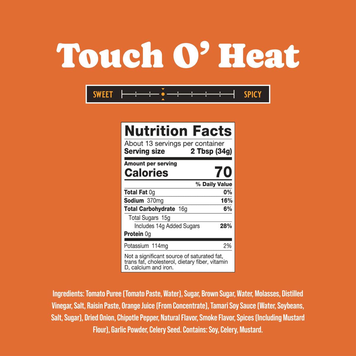 Rufus Teague Touch O' Heat ribs glazed with sauce.