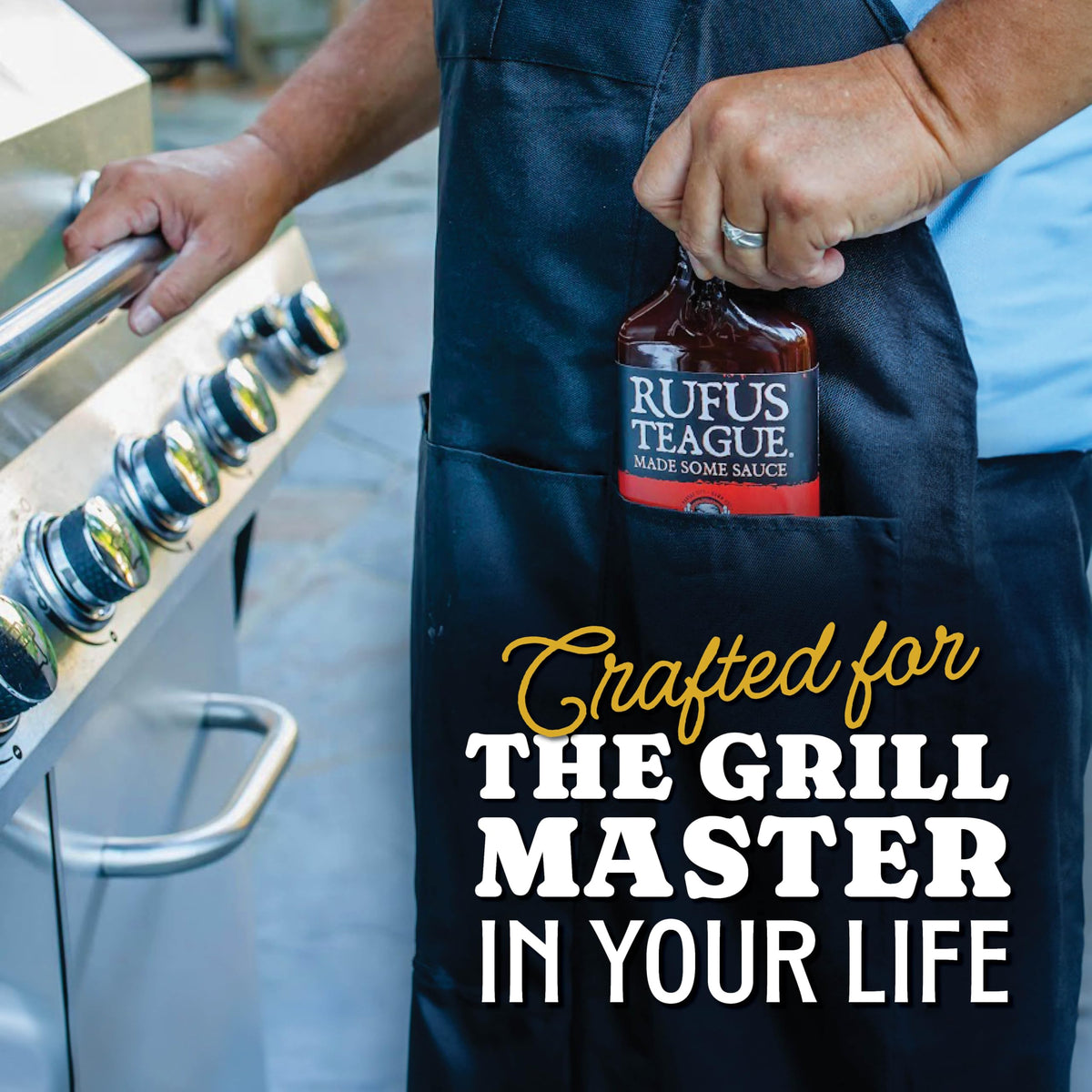 Rufus Teague whiskey maple sauce with beans for a savory boost