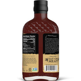 Rufus Teague whiskey maple sauce glaze on ribs with caramelized finish