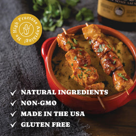 Rufus Teague whiskey maple sauce used as a pizza dip