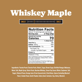 Rufus Teague whiskey maple sauce being poured for a smooth glaze