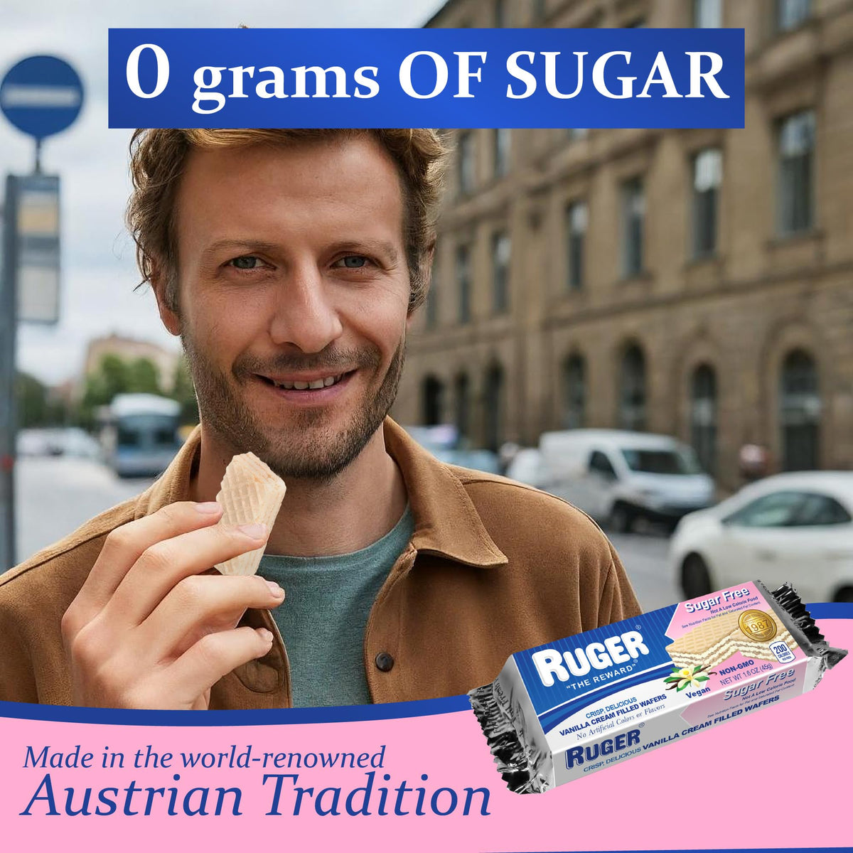 RUGER vegan ingredients highlight plant-based snacking.