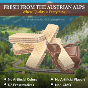 Ruger Wafers with coffee pairing ideal for a quick indulgence.