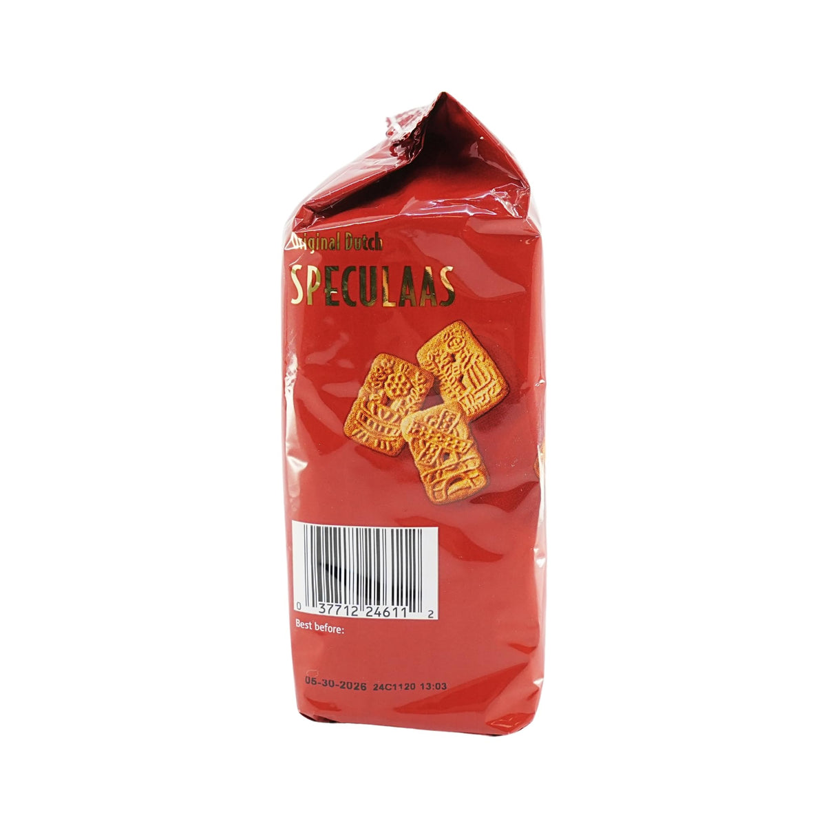 Ruiter Banket Speculaas windmill cookies on a plate, perfect holiday gift.