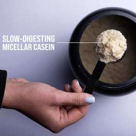 Rule 1 Proteins Casein nighttime setup for overnight nutrition