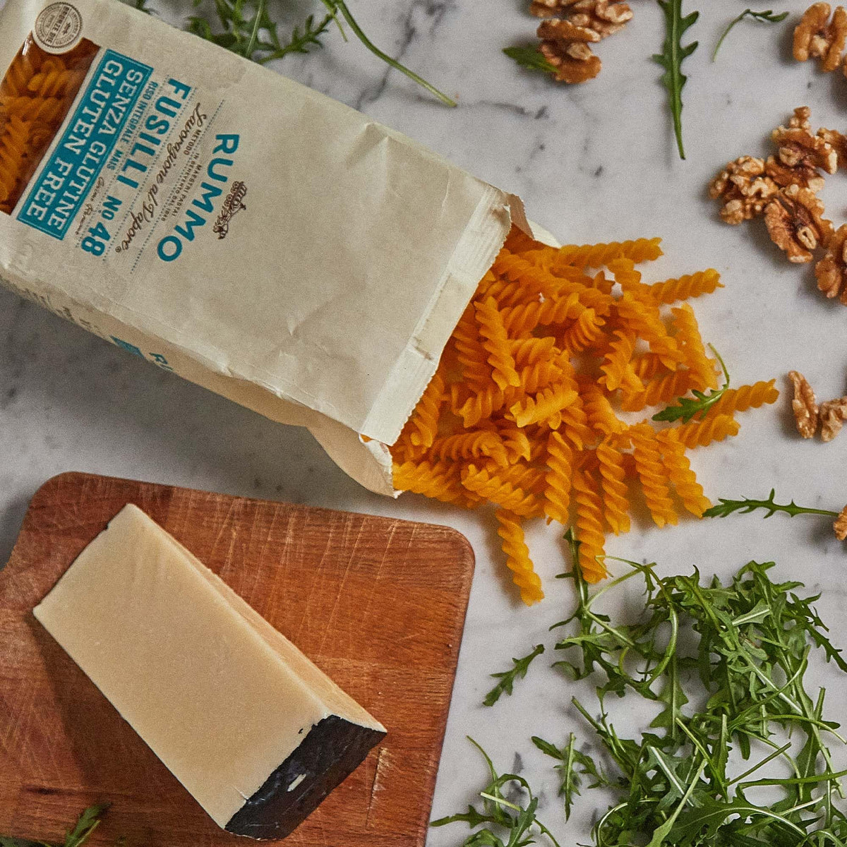Rummo gluten-free fusilli 48 made in Italy Bevento origin.